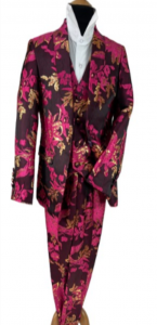 BOYS 5PC. SUIT (FUSHIA-GOLD) 2121246